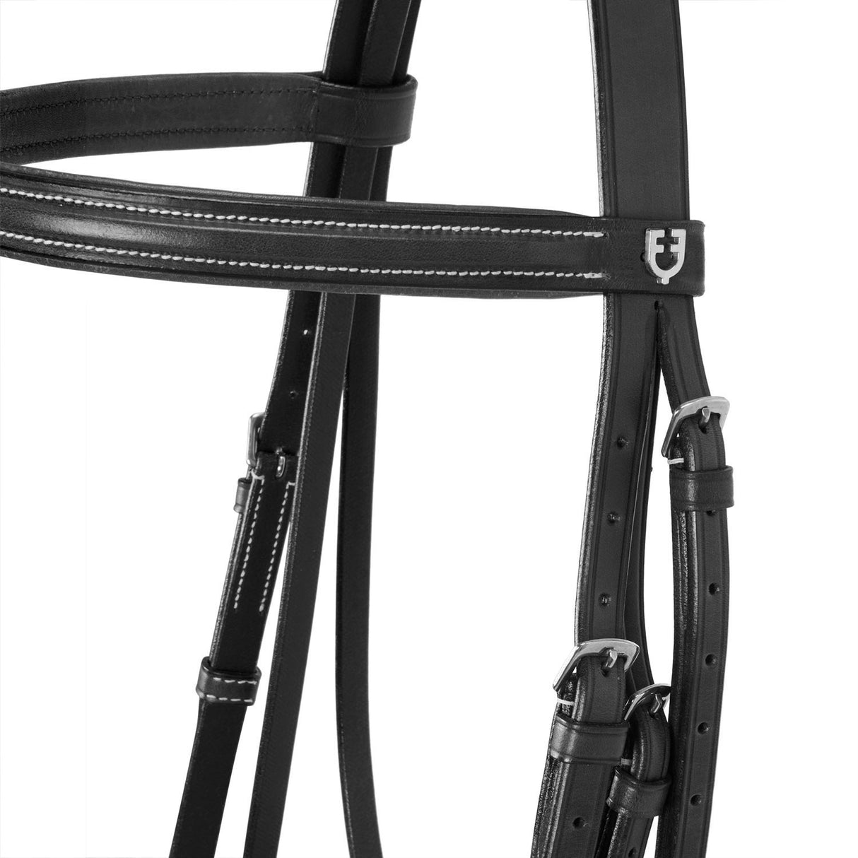 Equestro Silver Model Bridle #colour_black