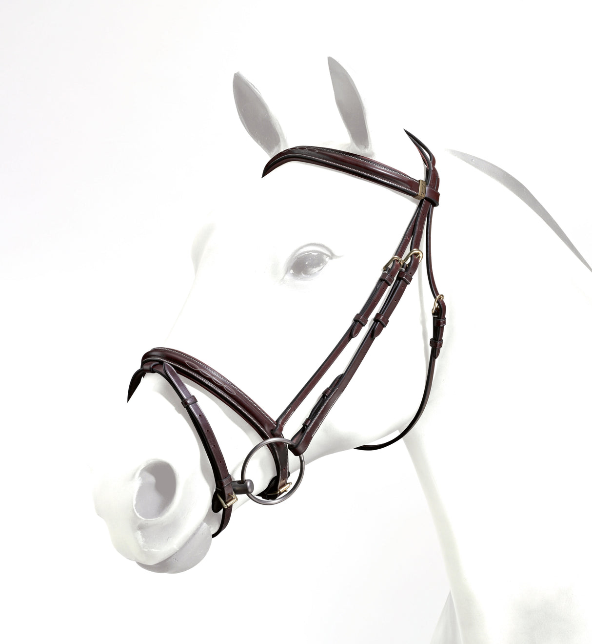 Equipe Emporio Flash Bridle - No Reins #colour_brown