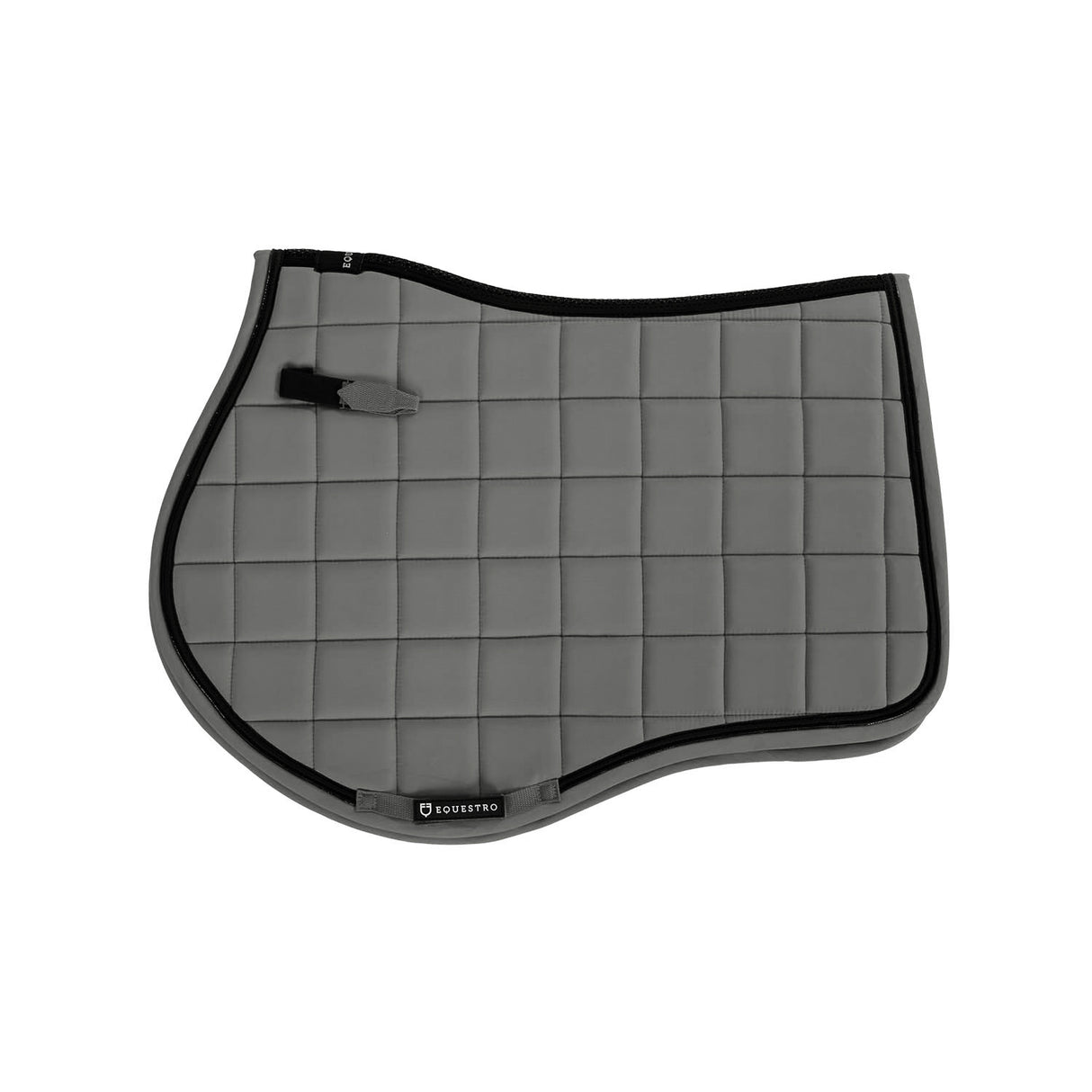 Equestro Jumping Saddle Pad In Breathable Technical Fabric #colour_grey