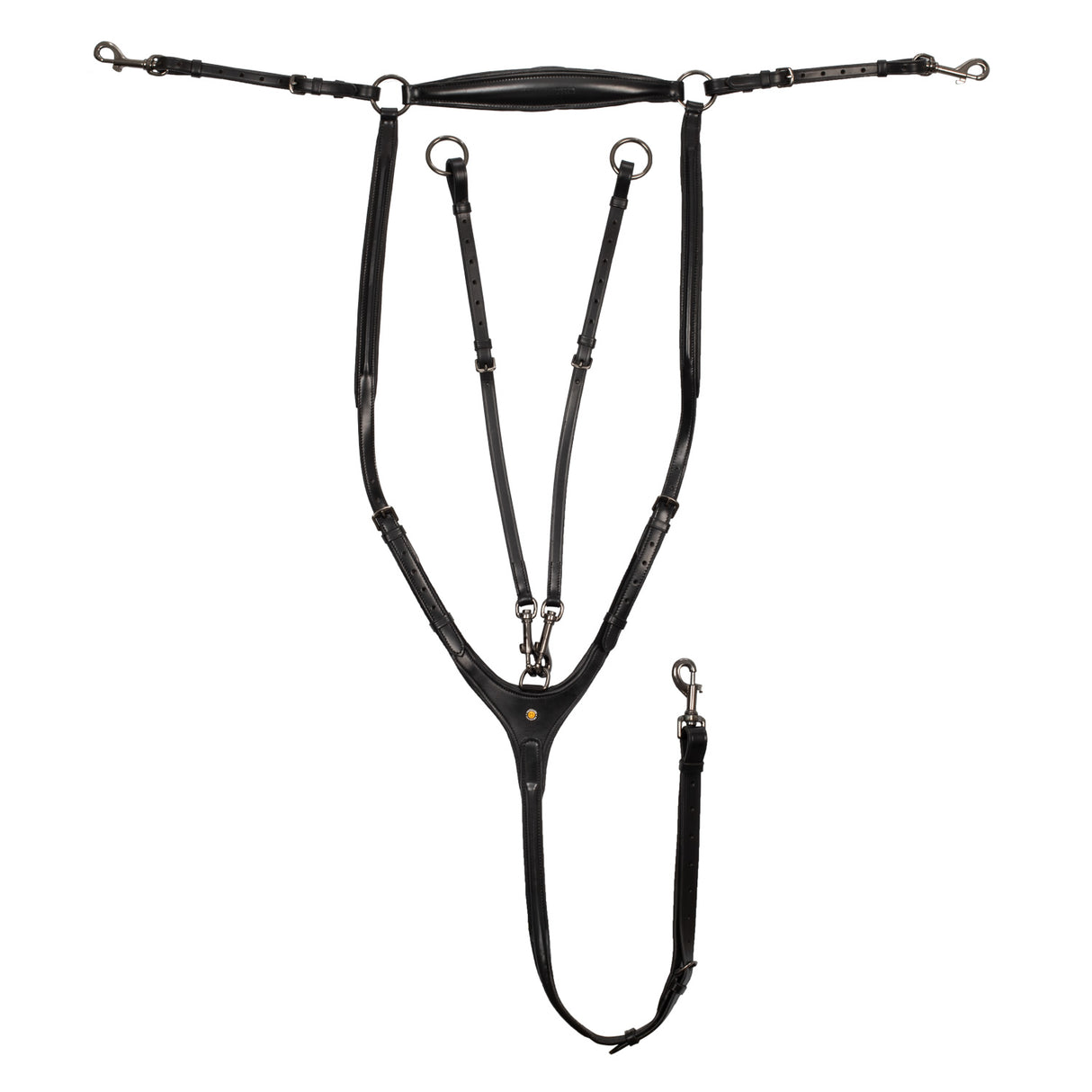 Equestro Removable Martingale Leather Pectoral