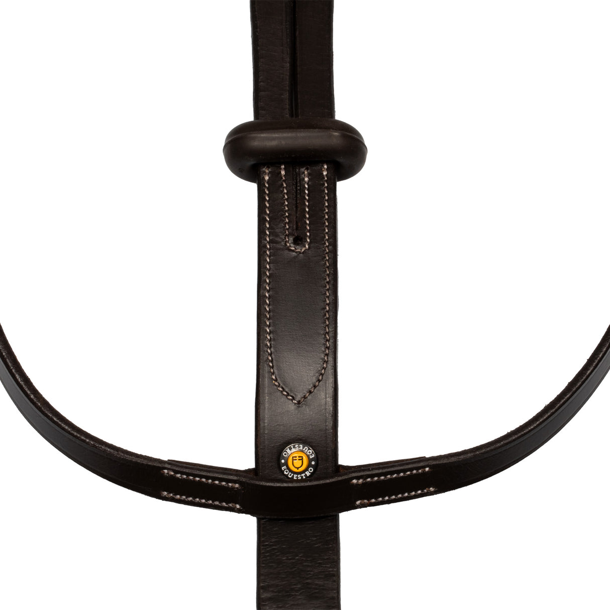 Equestro Collier Martingale With Silver Stitching