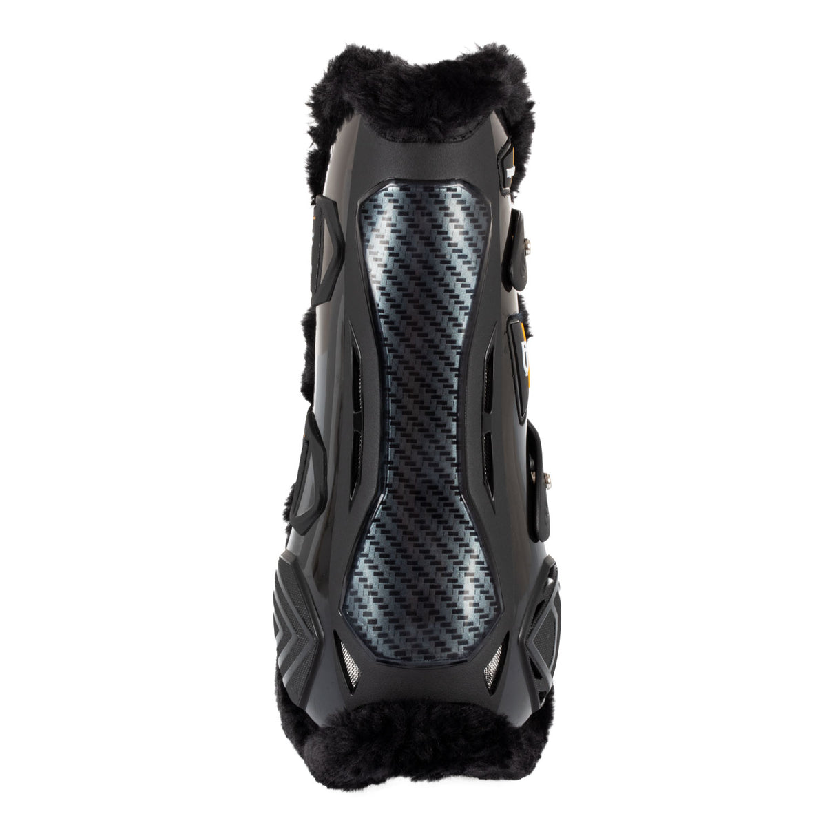 Equestro Spider Man Anatomical Tendon Boots With Synthetic Sheepskin #colour_black