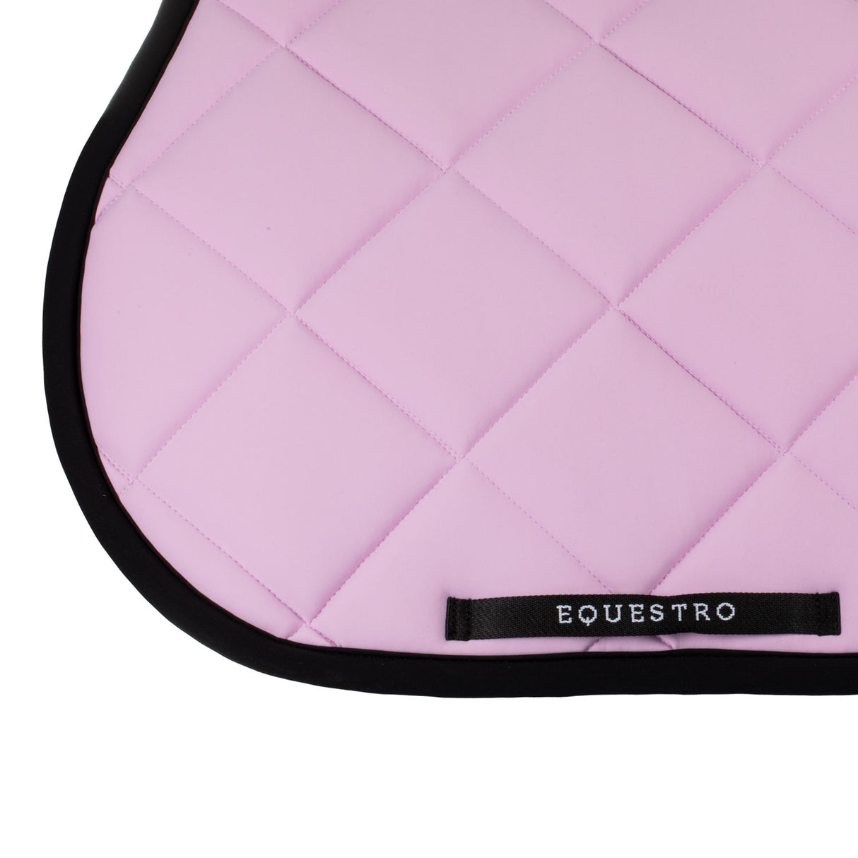 Equestro Jumping Saddle Pad With Embroidered Logo Black Line Edition