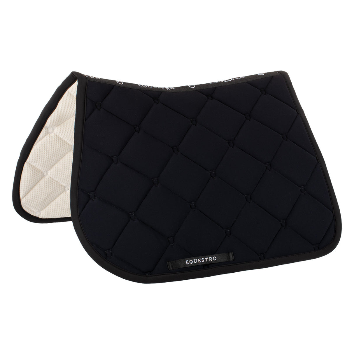 Jumping saddle pad in technical fabric