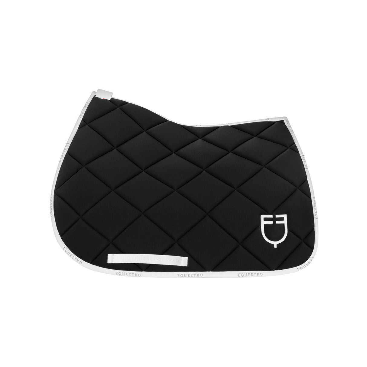 Jumping saddle pad technical fabric with logo