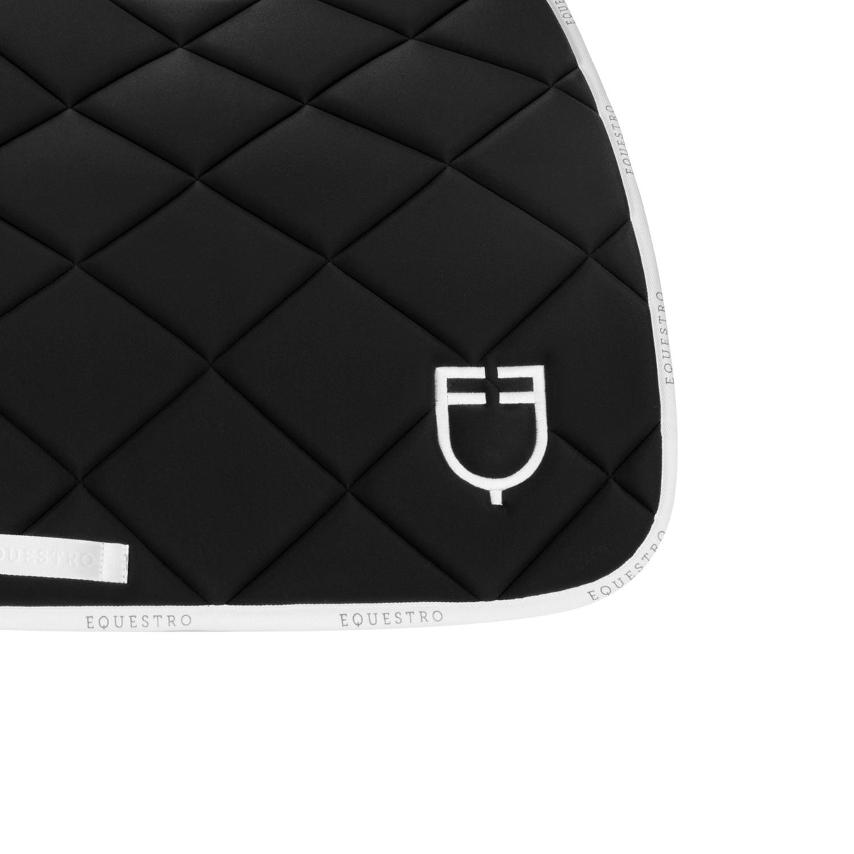 Jumping saddle pad technical fabric with logo