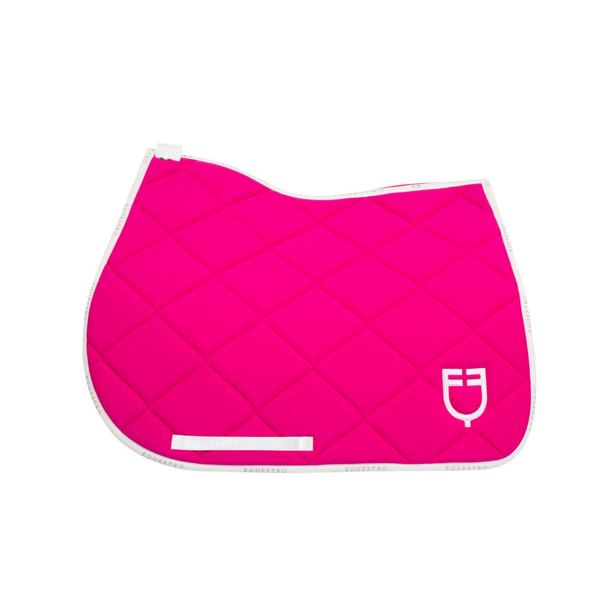 Jumping saddle pad technical fabric with logo
