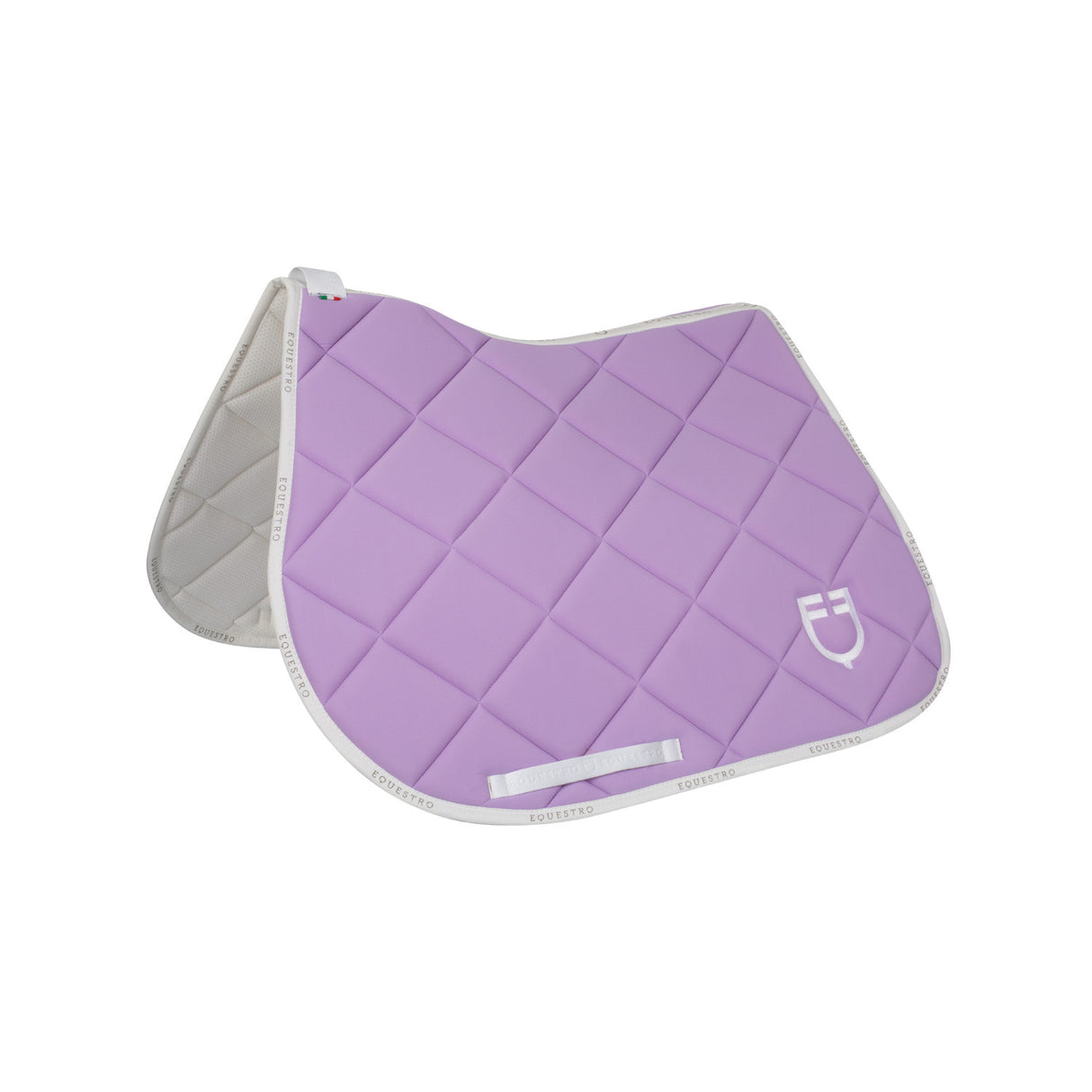 Jumping saddle pad technical fabric with logo