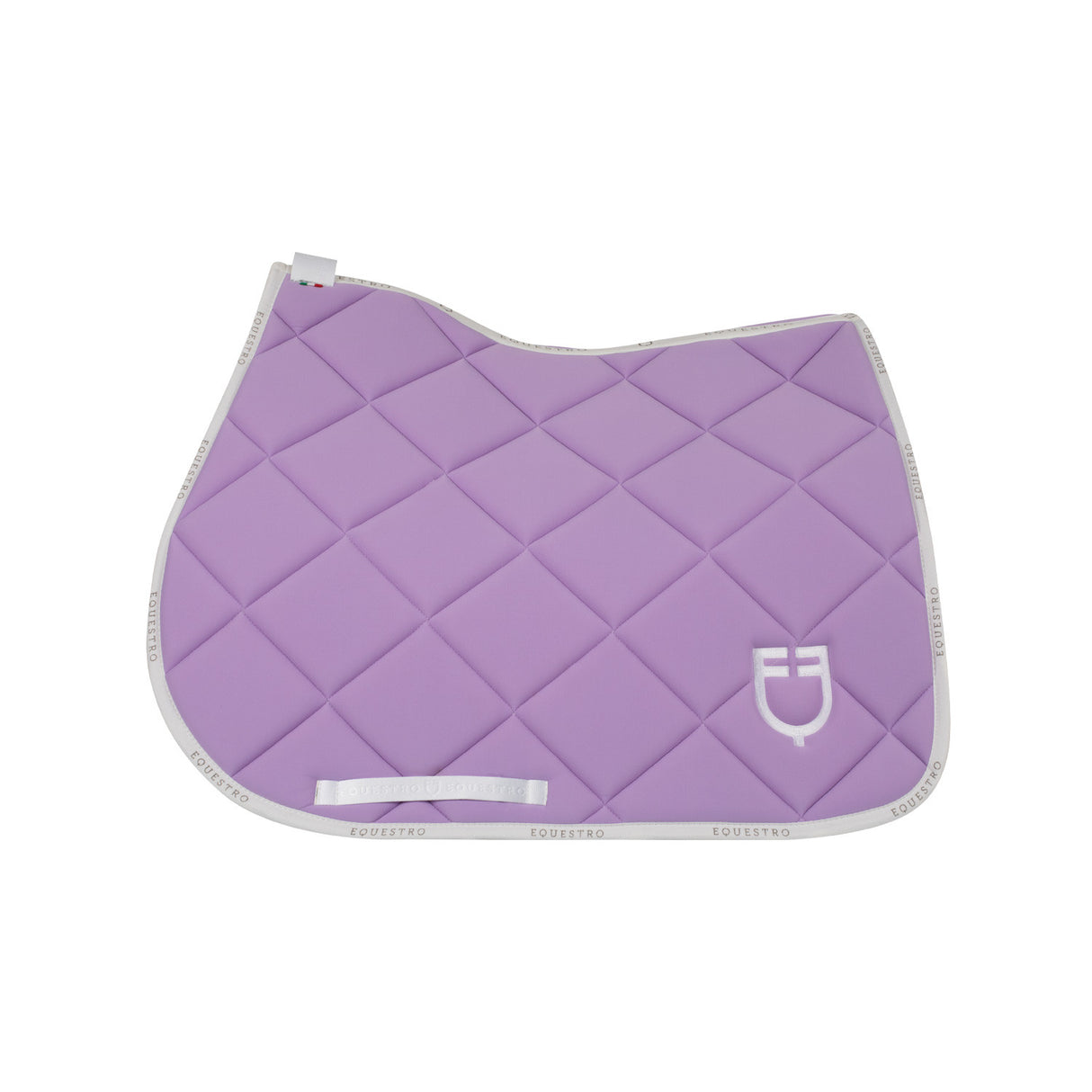 Jumping saddle pad technical fabric with logo