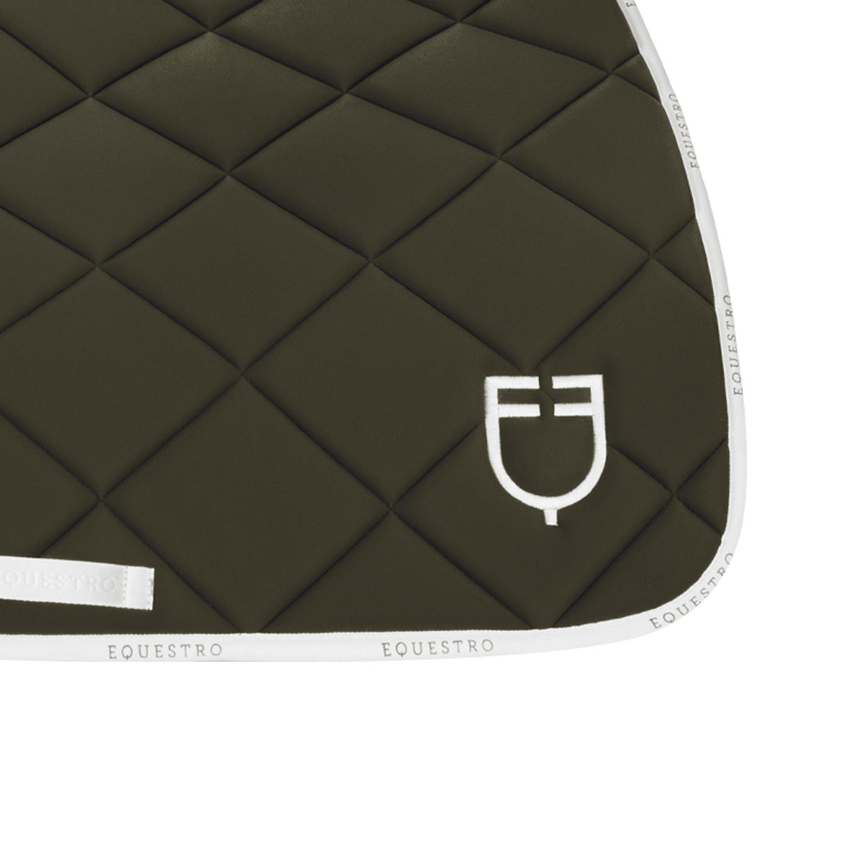 Jumping saddle pad technical fabric with logo