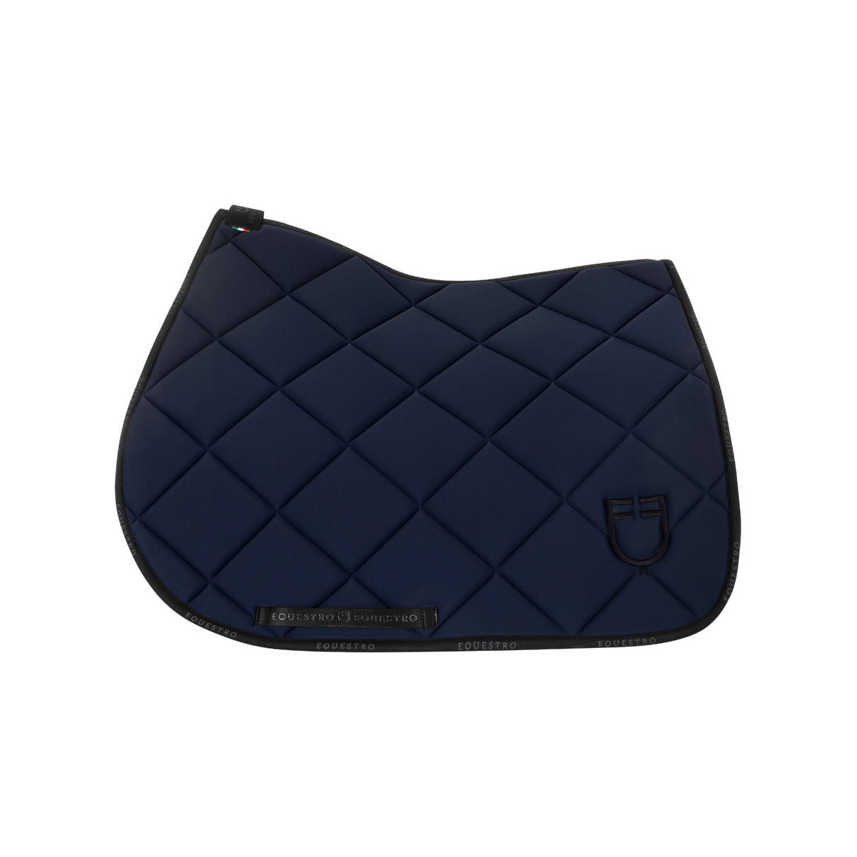 Jumping saddle pad technical fabric with logo