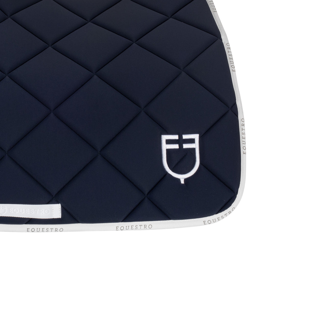 Jumping saddle pad technical fabric with logo