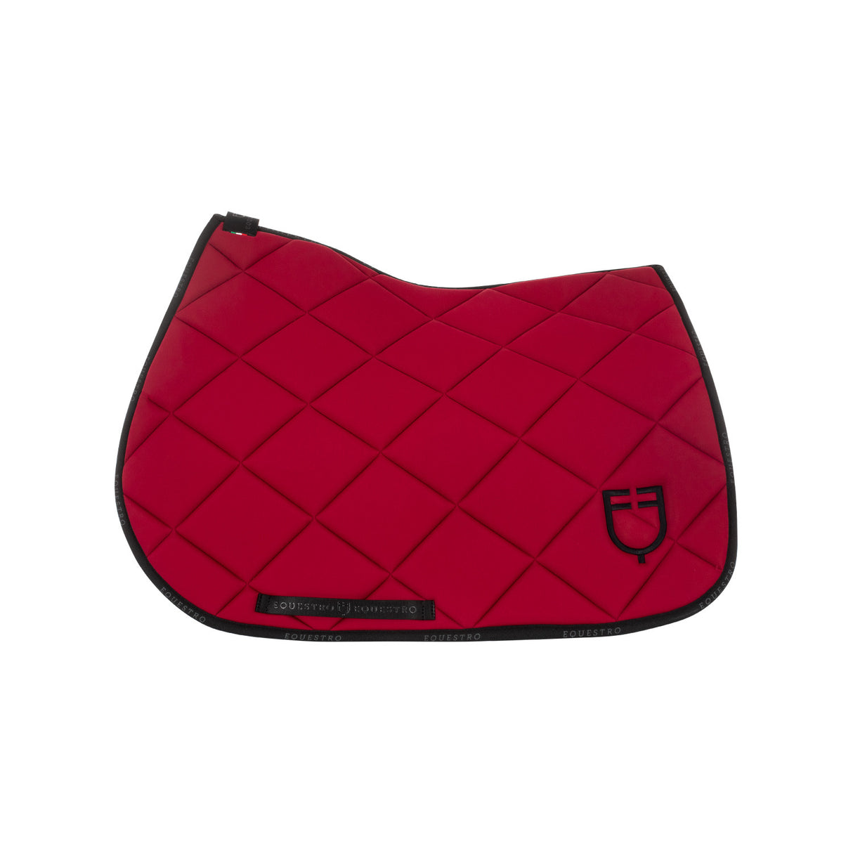 Jumping saddle pad technical fabric with logo