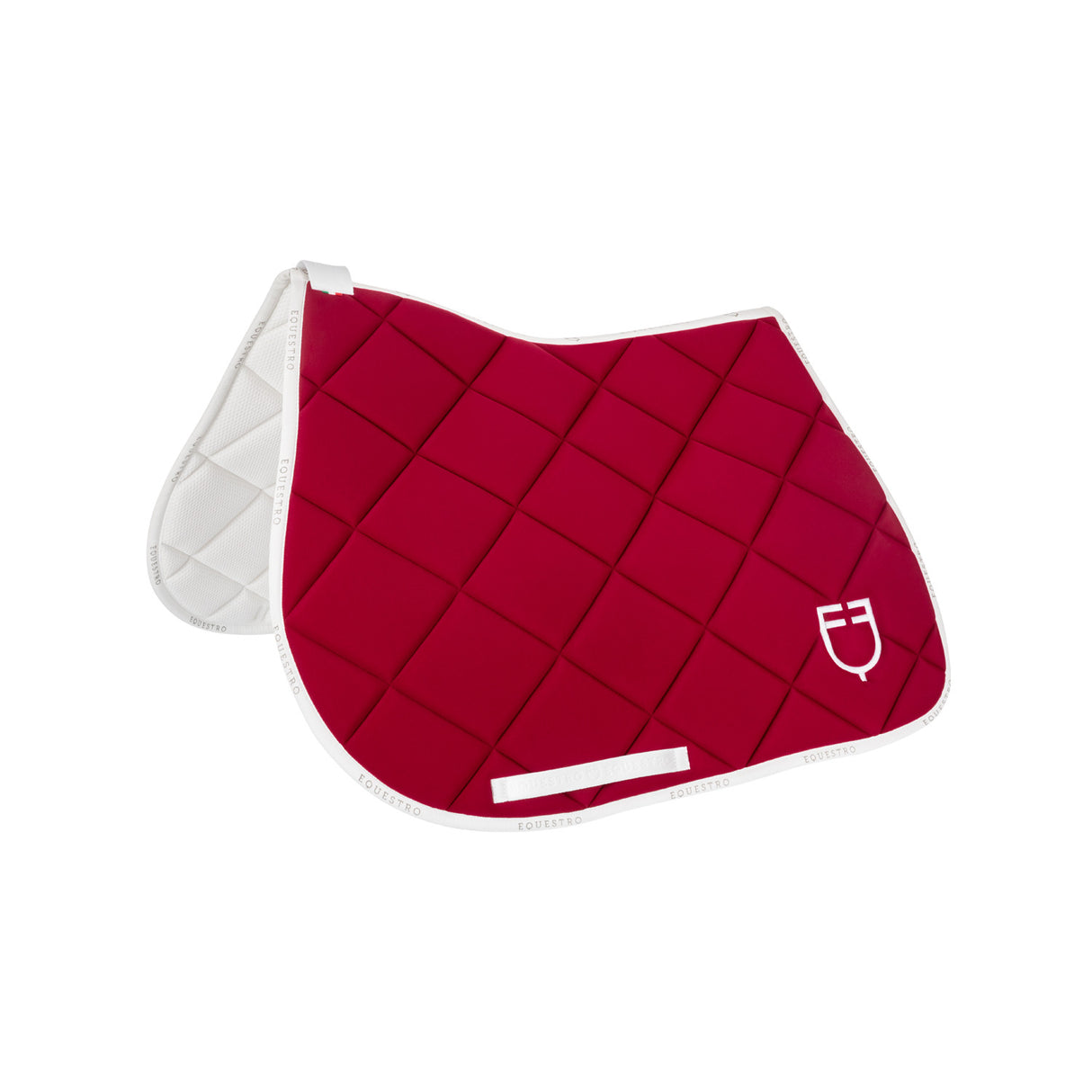 Jumping saddle pad technical fabric with logo