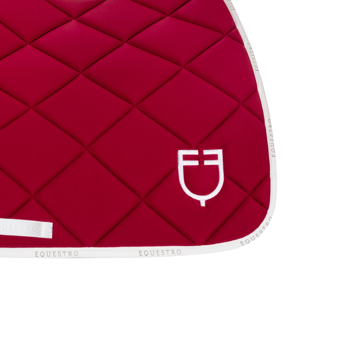 Jumping saddle pad technical fabric with logo