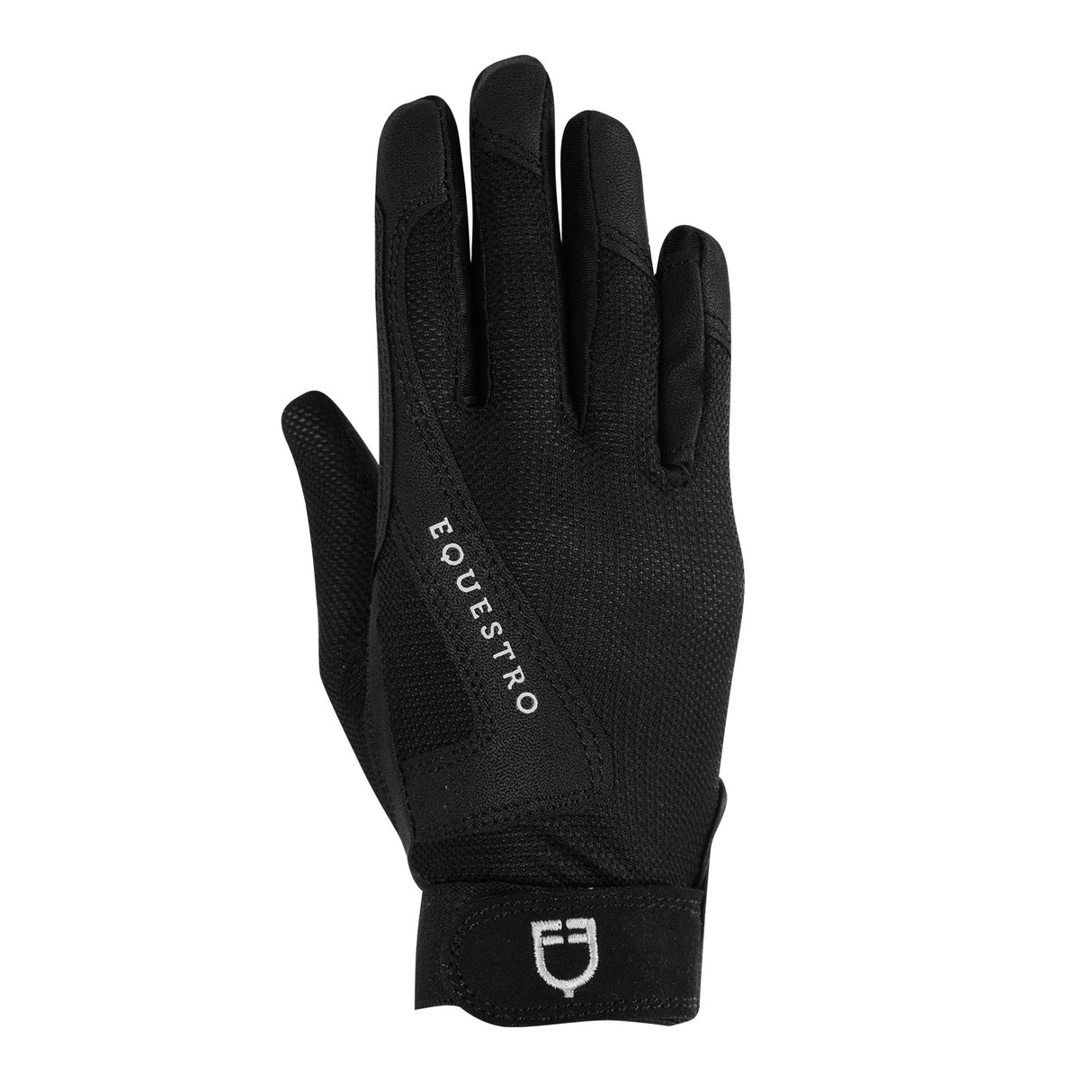 Equestro Kids' Gloves In Technical Fabric #colour_black