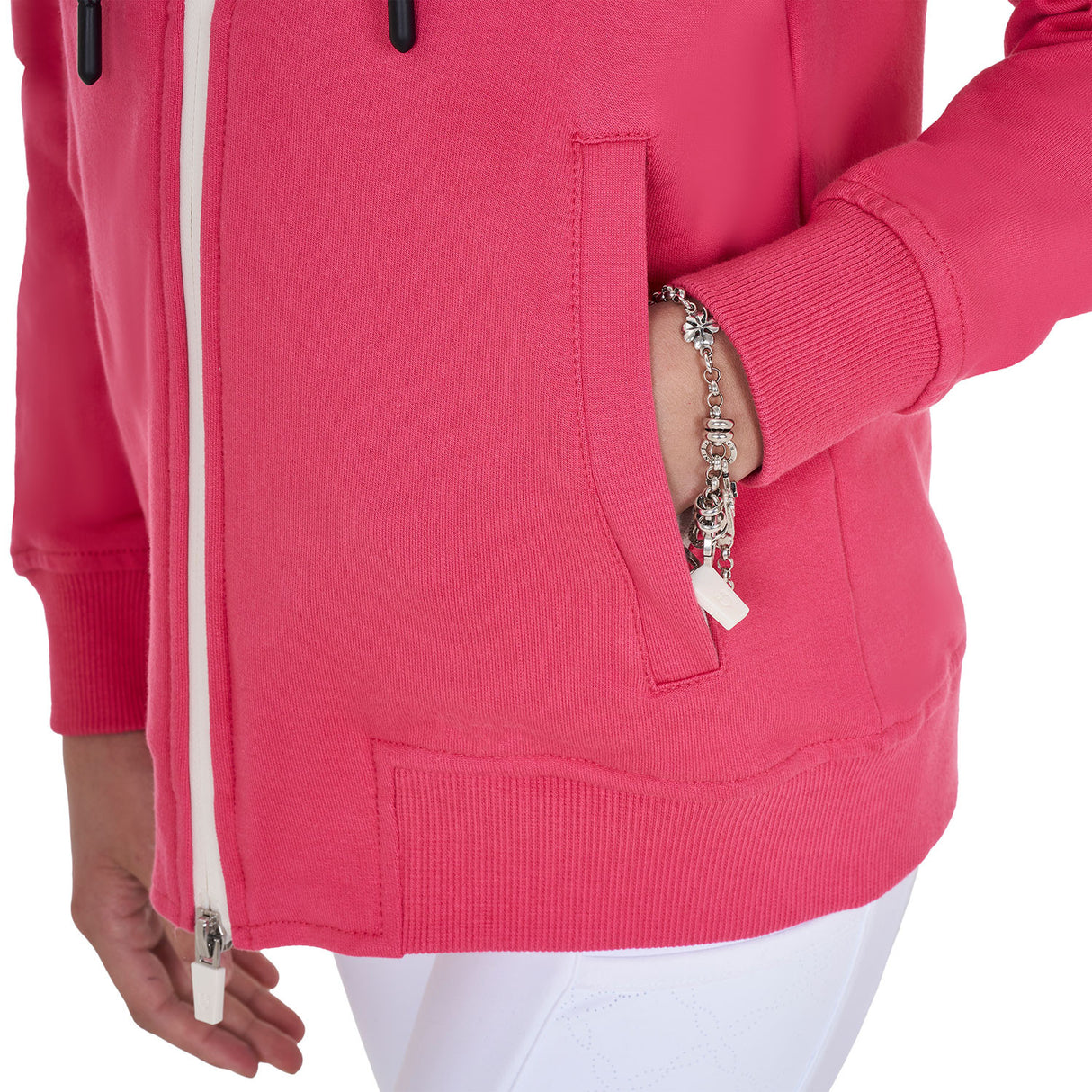 Girls' hoodie with front zip