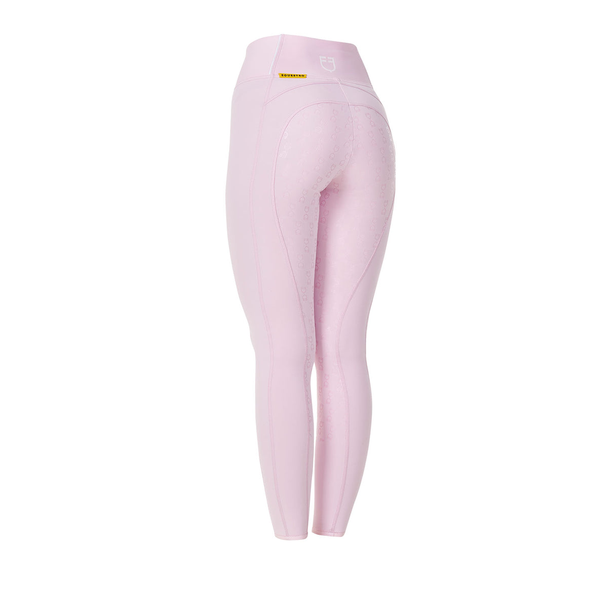 Equestro Girls' Slim Fit Grip Leggings With Logo
