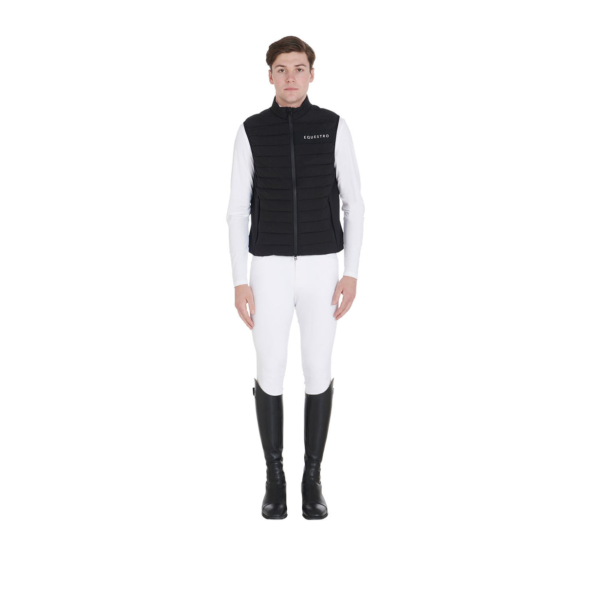 Men's vest in windproof technical fabric