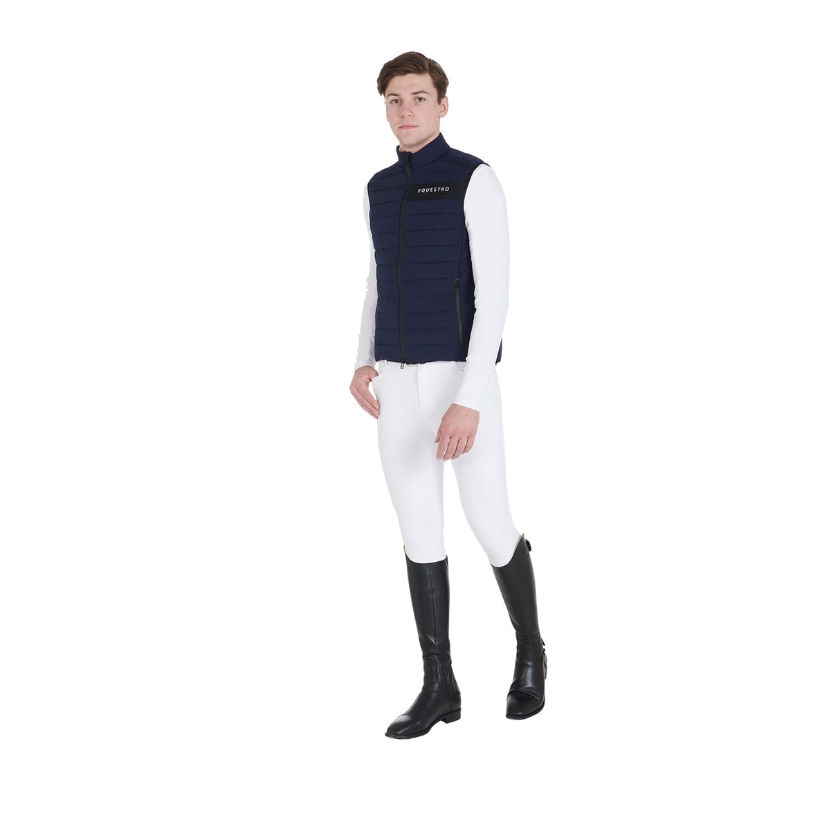 Men's vest in windproof technical fabric