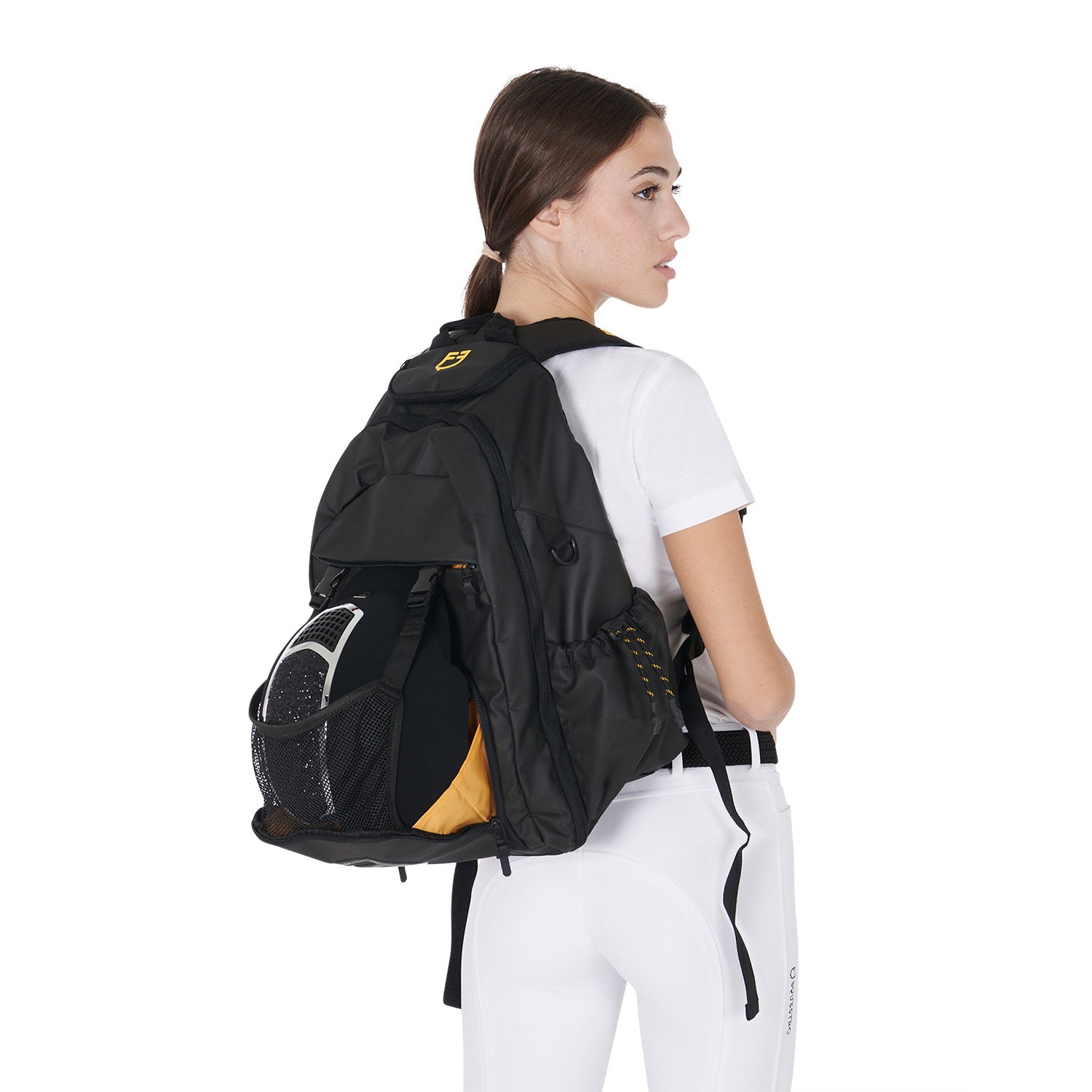 Equestro Multi-Pocket Unisex Technical Backpack #colour_black