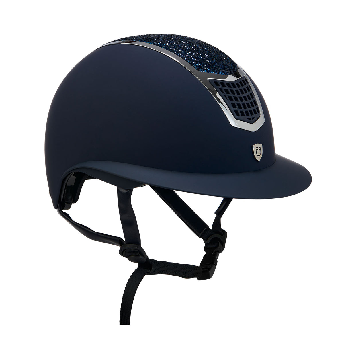 Equestro Helmet With Rhinestones And Wide Visor