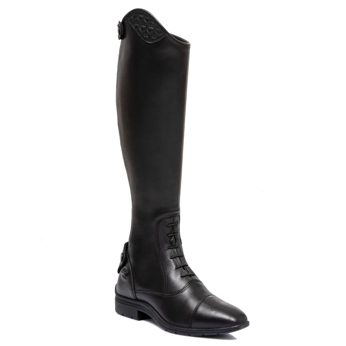Unisex boots with laces and multilogo insert