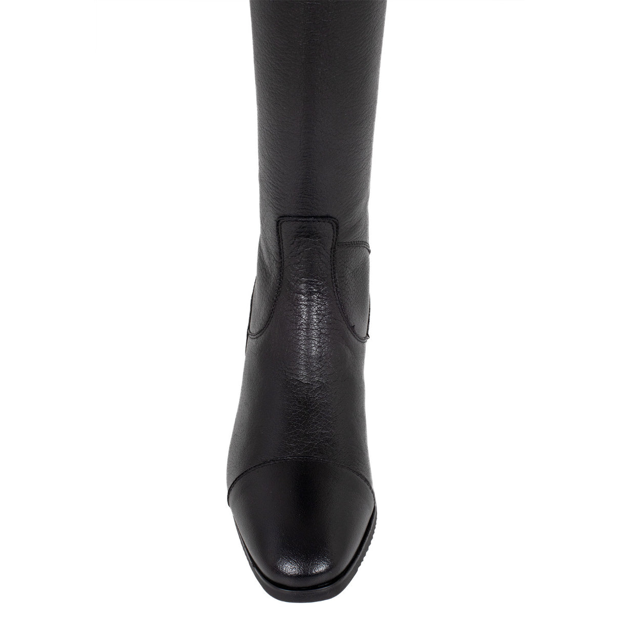 Unisex calfskin boots with rear zipper