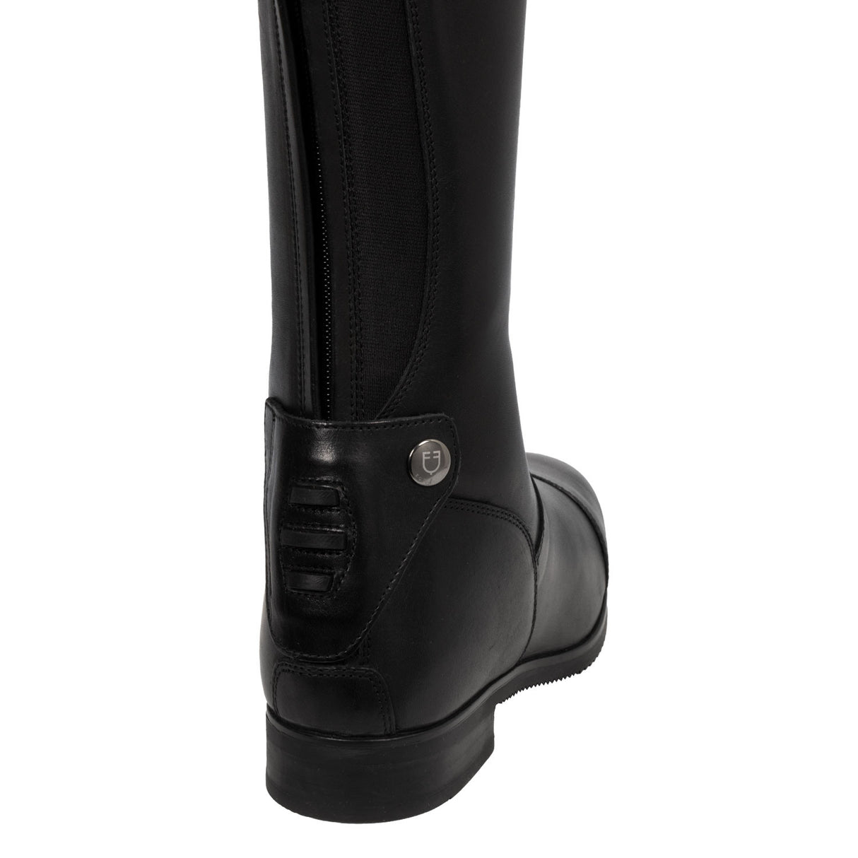 Neptune unisex leather boots with rear zipper