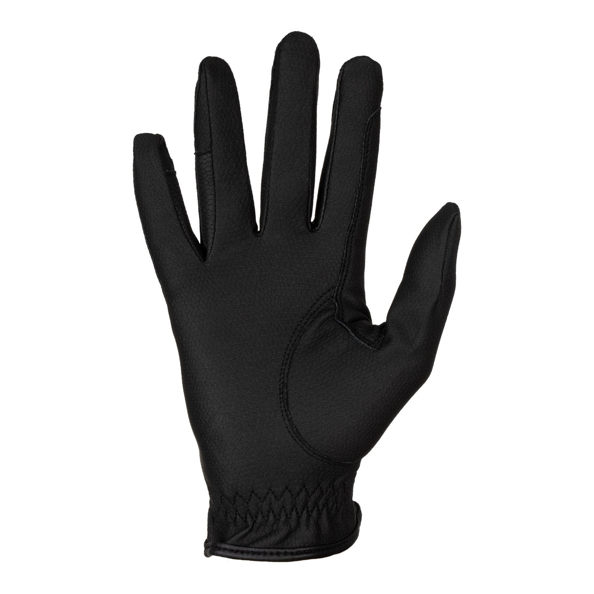 Equestro Unisex Gloves In Synthetic Leather With Tear-Away Closure #colour_black