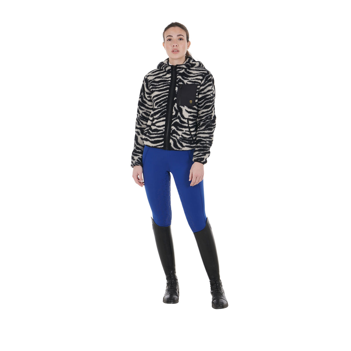 Equestro Women's Slim Fit Full Grip Leggings