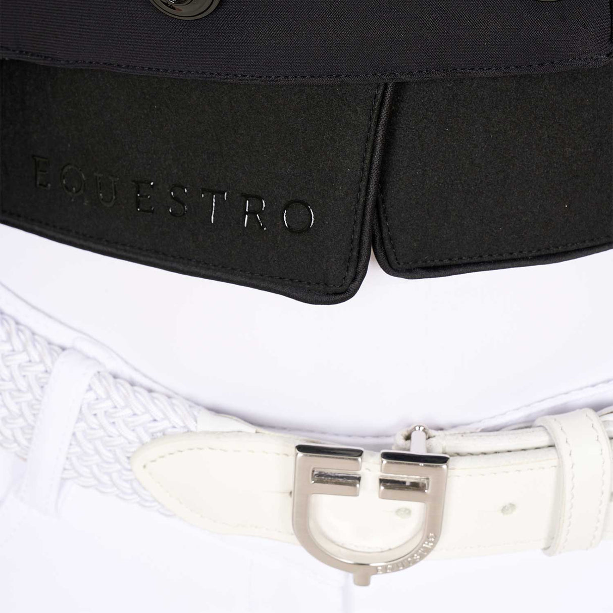 Equestro Women's Competition Dressage Half Tailcoat #colour_black