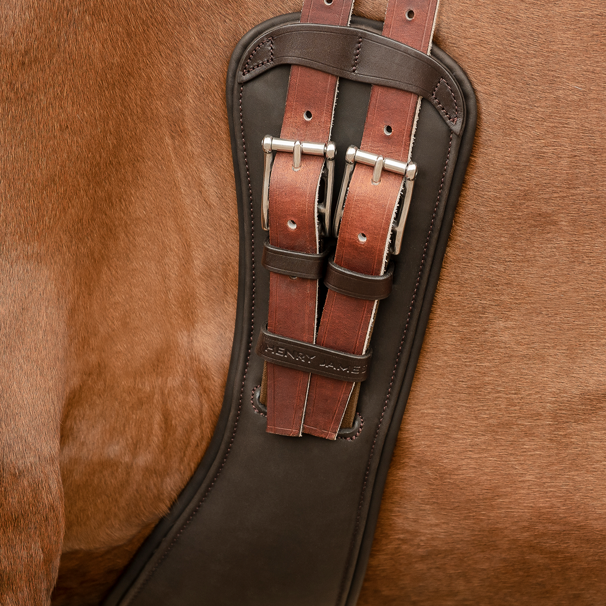 Henry James Freedom Anatomic Short Girth #colour_havana-brown