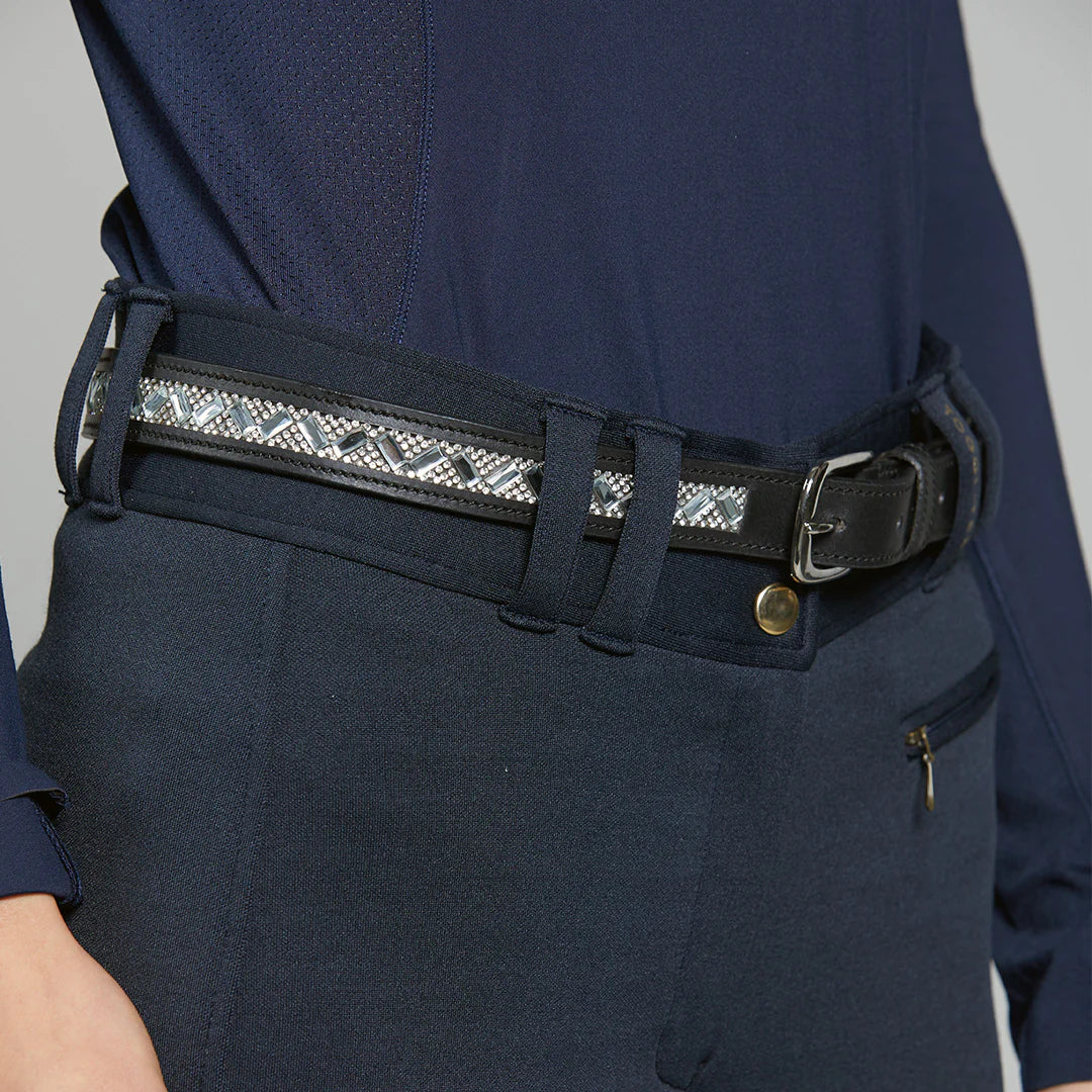 Toggi Glimmer Womens Belt #colour_black-silver