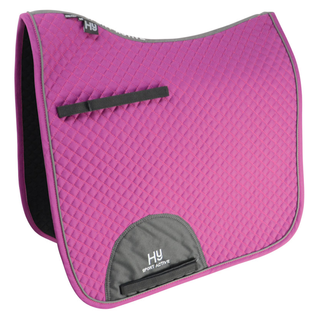 HyWITHER Sport Active Dressage Saddle Pad #colour_cobalt-pink