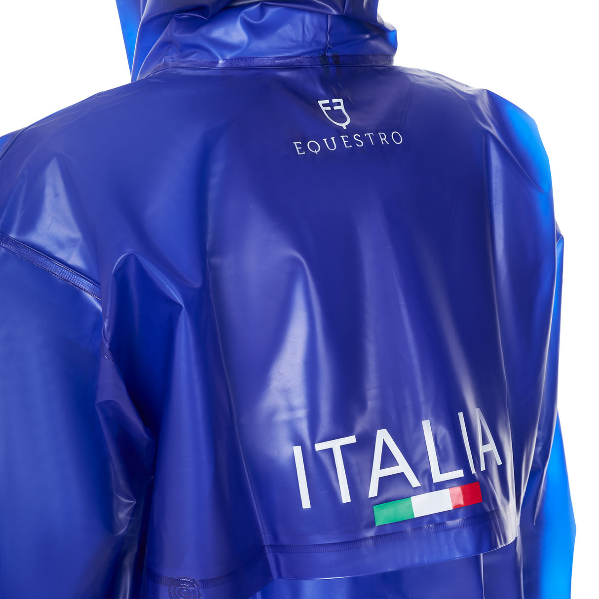 Equestro Unisex Raincoat Equestro X Fise #colour_blue