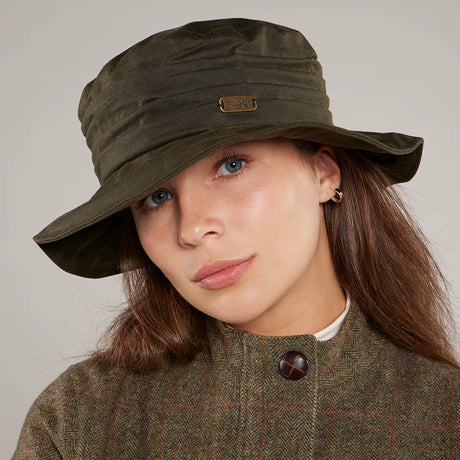 Toggi Ladies Monroe Wax Cloche #colour_olive