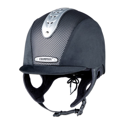 Champion Junior X-Air Nova Peaked Helmet #colour_black-silver