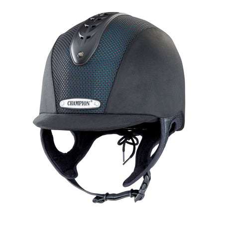 Champion Junior X-Air Nova Peaked Helmet #colour_black-teal