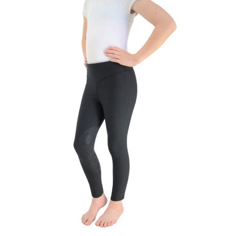 Hy Equestrian Blizzard Children's Softshell Riding Tights #colour_black