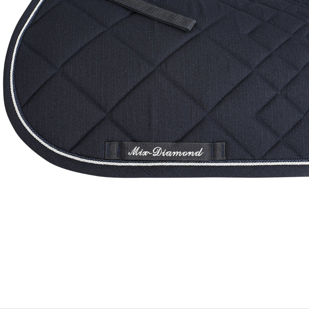 Equestro Diamond Dressage Saddle Pad #colour_blue
