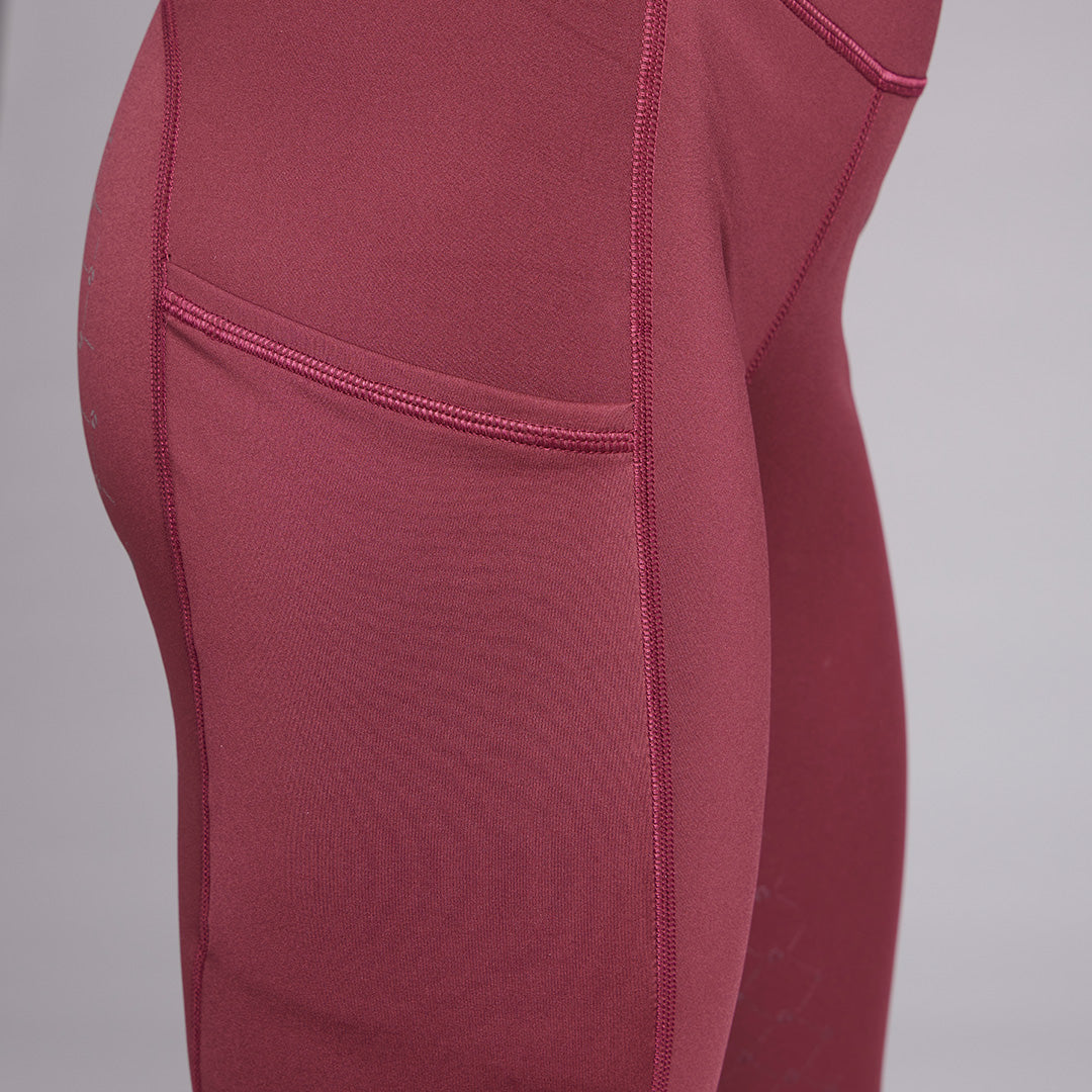 Toggi Winter Sculptor Walsham Tights #colour_burgundy