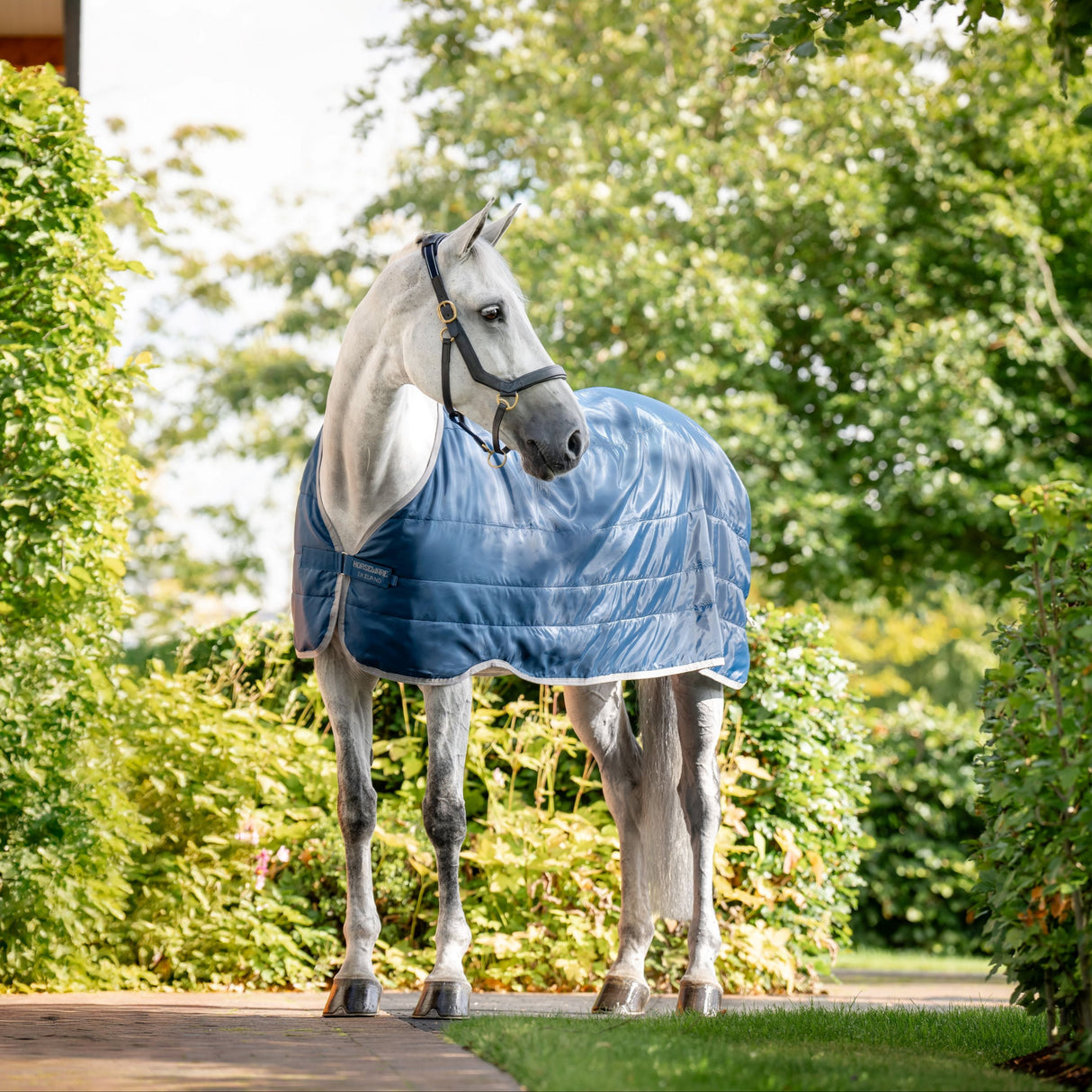 Horseware Ireland Ionic 200g Therapy Liner #colour_imperial-blue-silver-navy