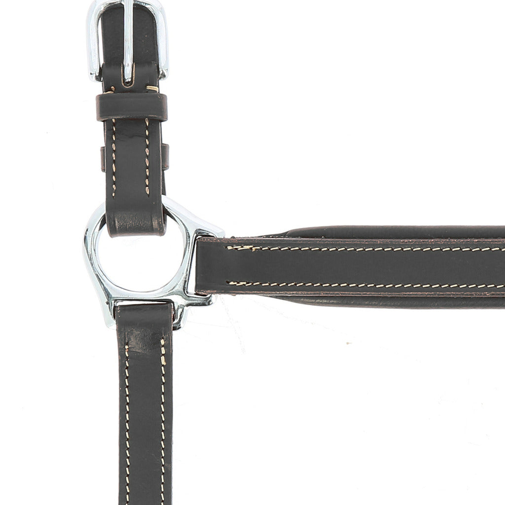 Norton Pro Grooming Leather Headcollar #colour_black