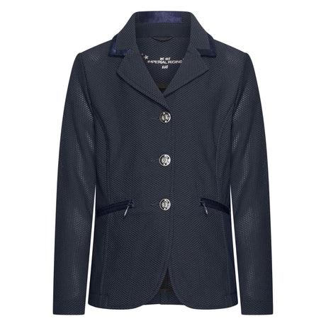 Imperial Riding Air Meshy Children's Competition Jacket #Colour_navy