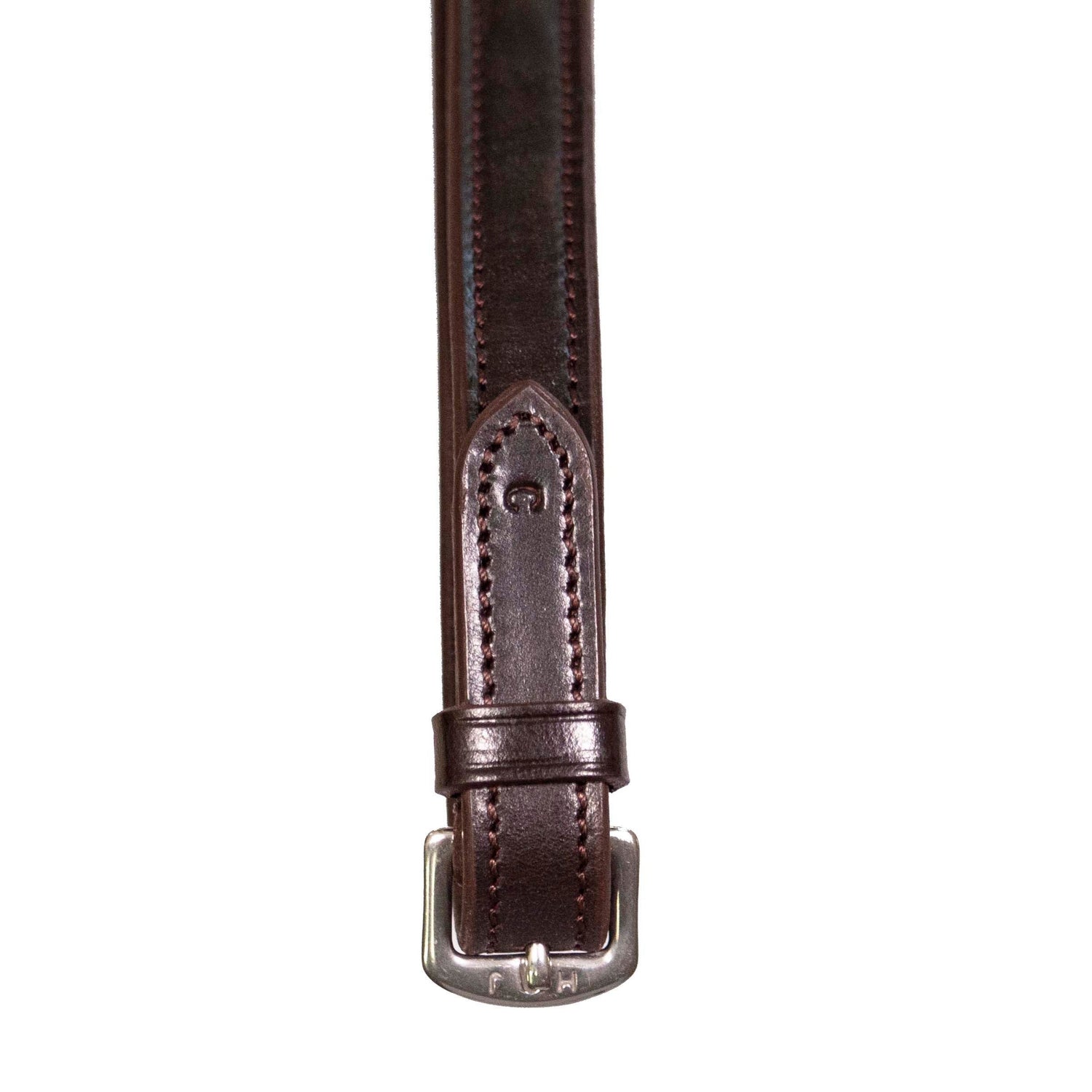 Henry James V-Grip Rubber Reins #colour_havana-brown