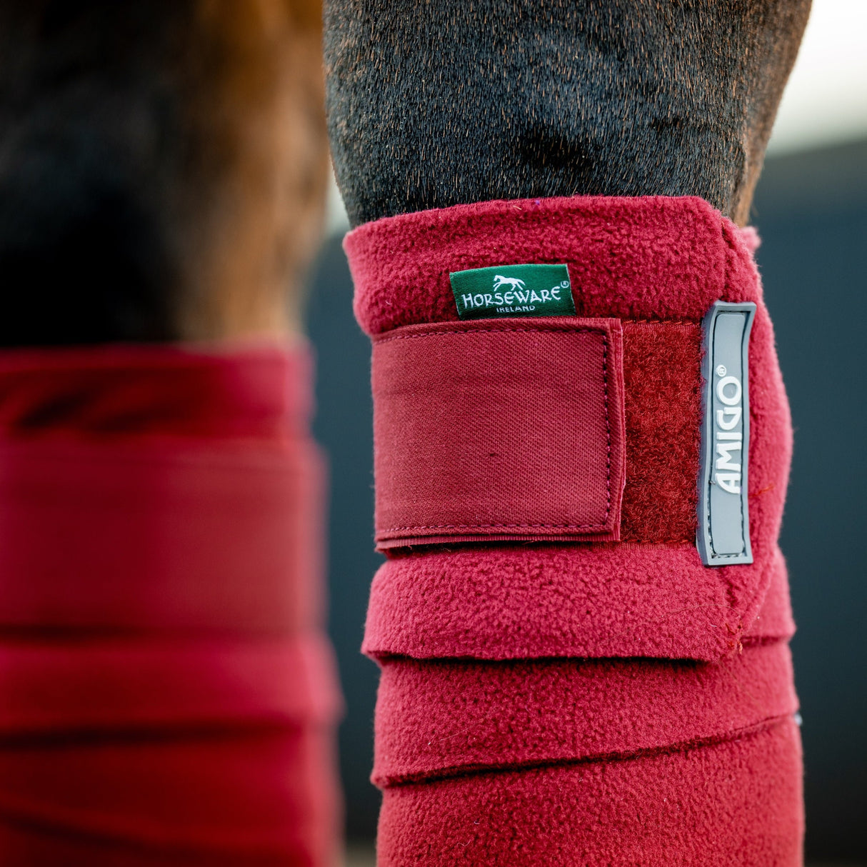 Horseware Ireland Amigo Fleece Bandages #colour_mulberry