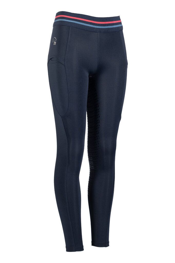 HKM Children's Full Seat Riding Tights -Aymee- #colour_deep-blue