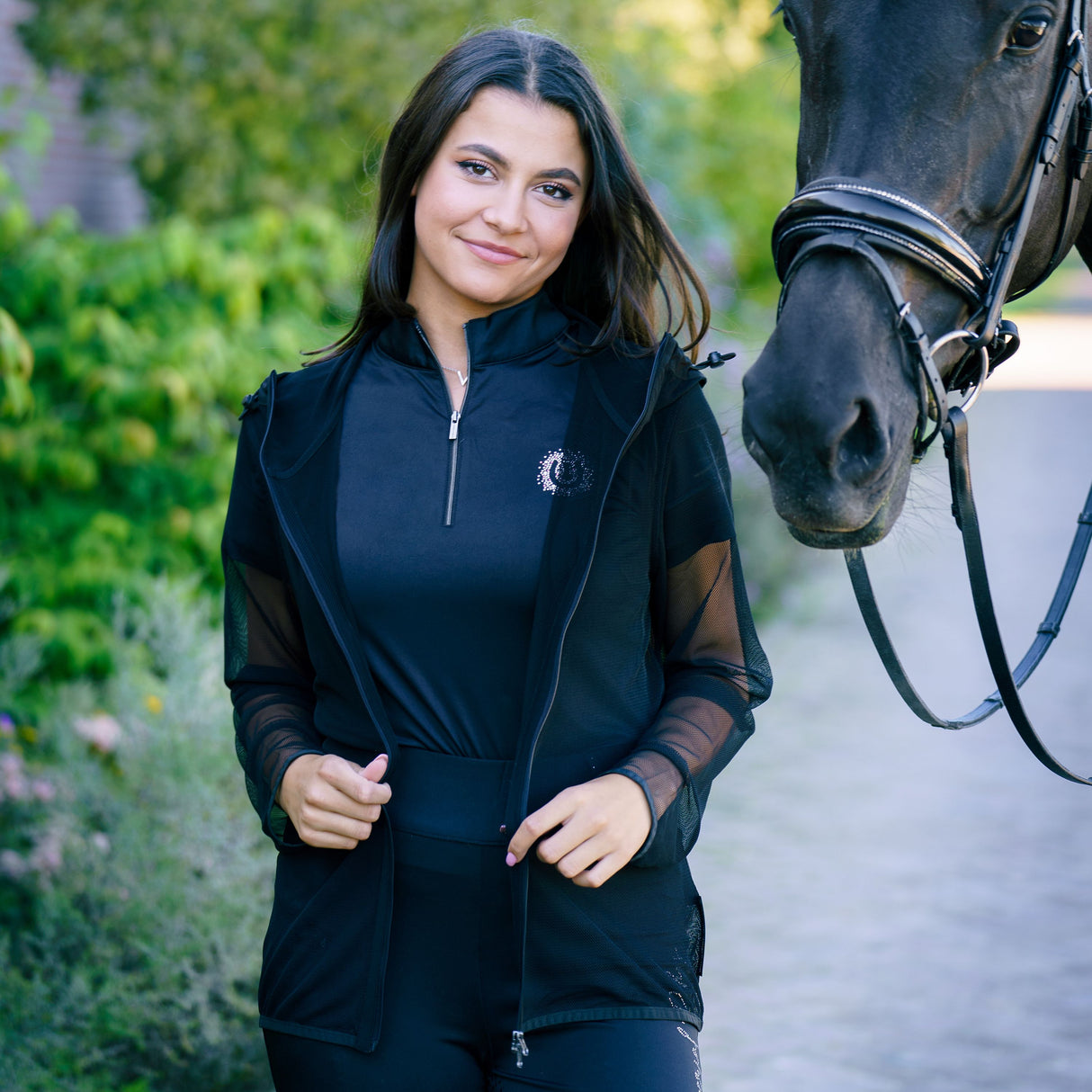 Imperial Riding Ladies Fly Away Fly Jacket #colour_black