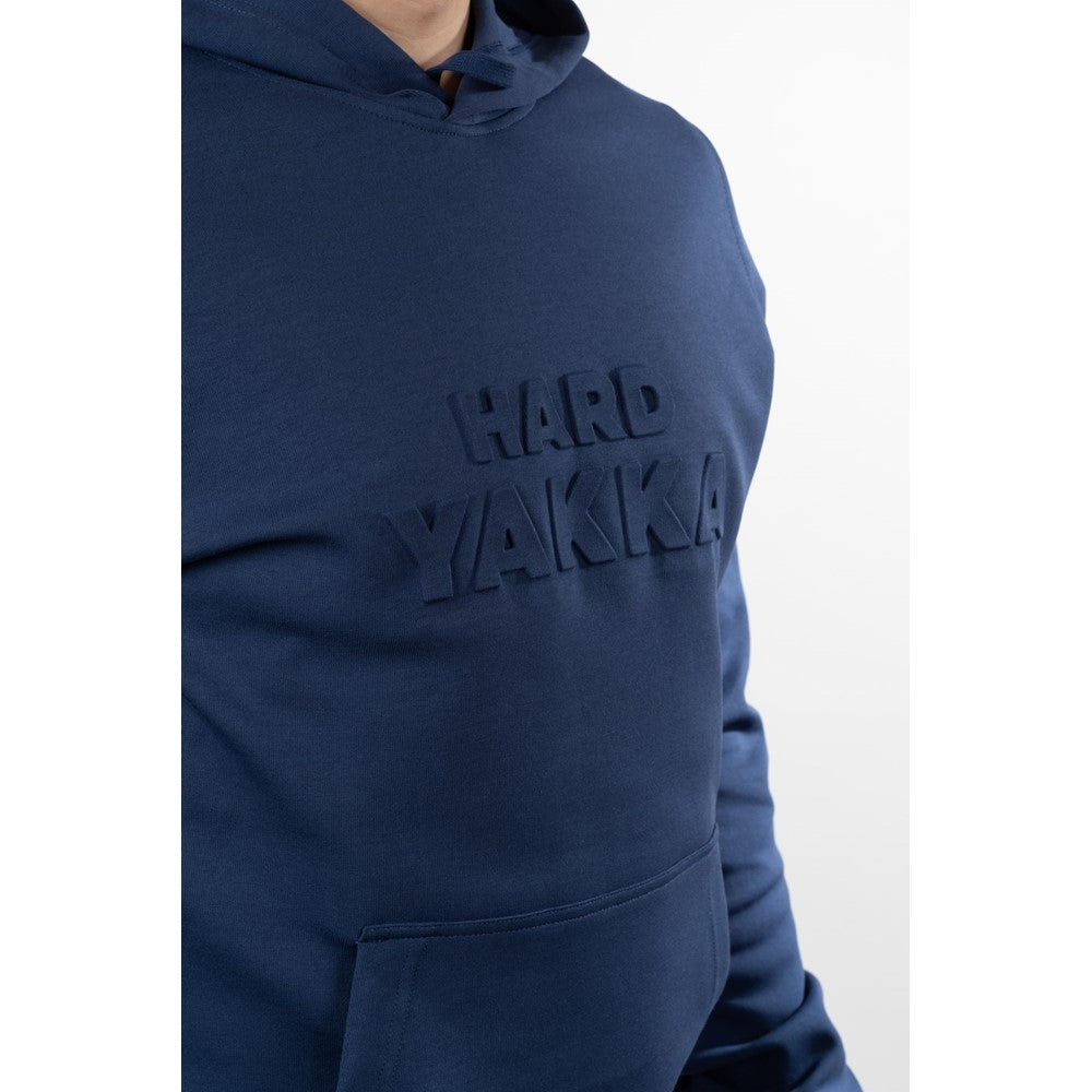 Hard Yakka Embossed Pullover Hoodie #colour_indigo-blue